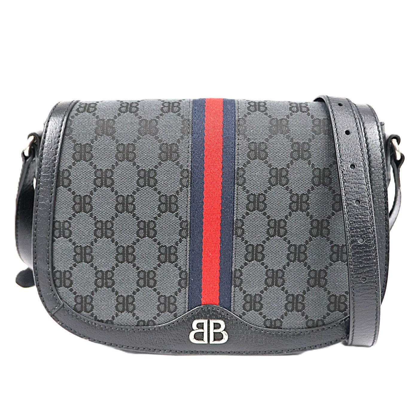 BALENCIAGA X GUCCI 680121 HACKER MEDIUM SHOULDER BAG