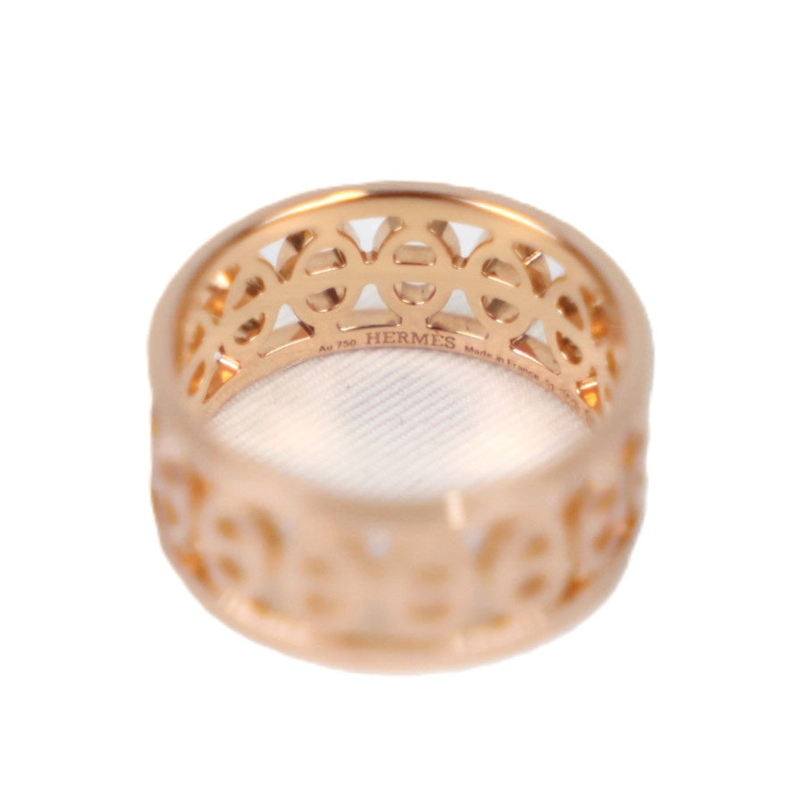 HERMES H222606B Chaine d'Ancre Divine Small Model #51 Ring