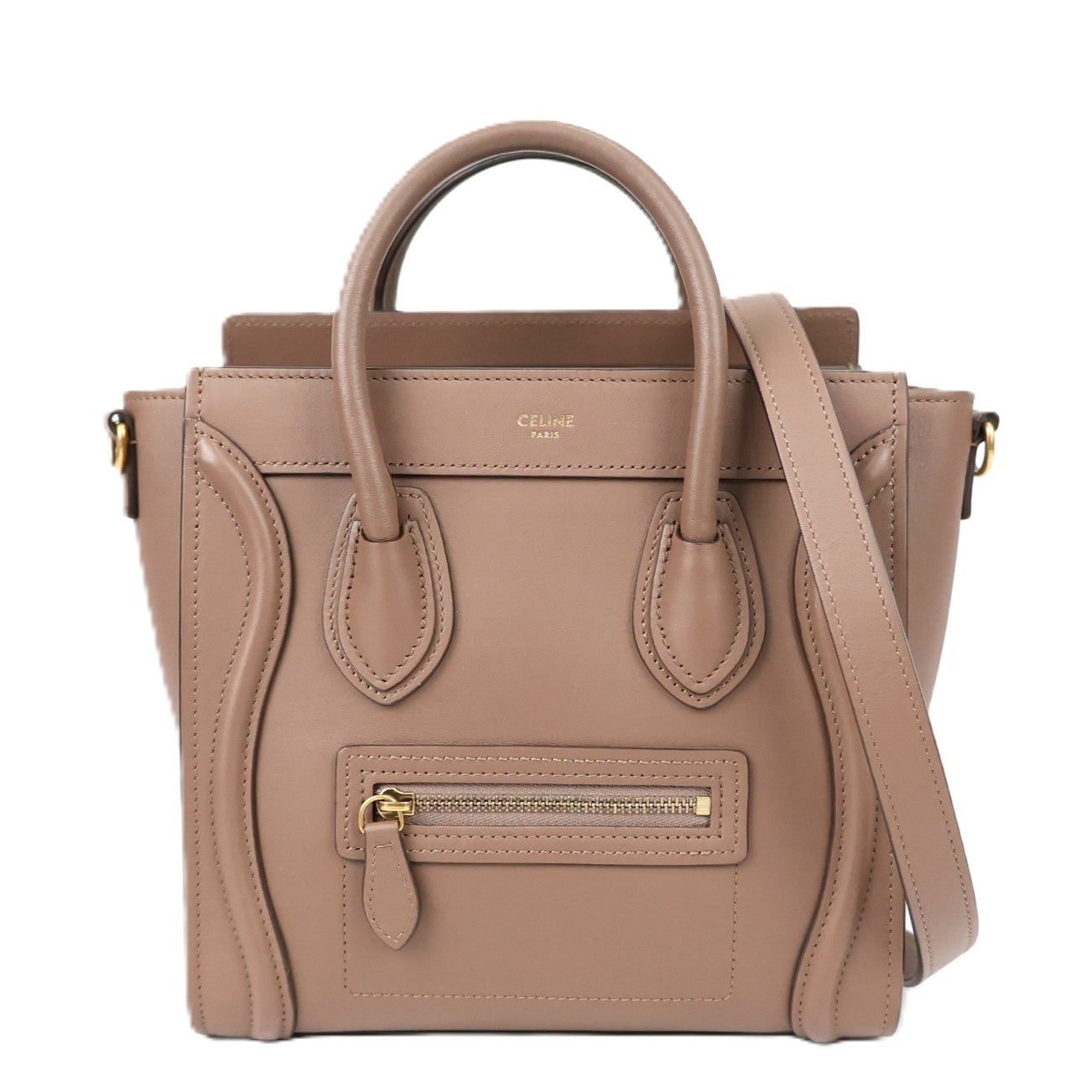 CELINE 189243HSC LUGGAGE NANO HANDBAG