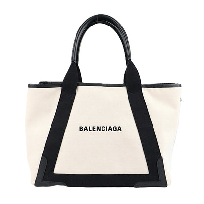 BALENCIAGA 581292 AQ38N NAVY CABAS M TOTE BAG