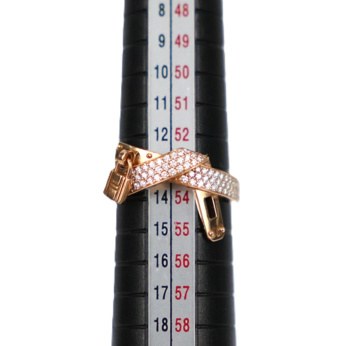 HERMES H222618B Kelly Gavroche #54 Ring