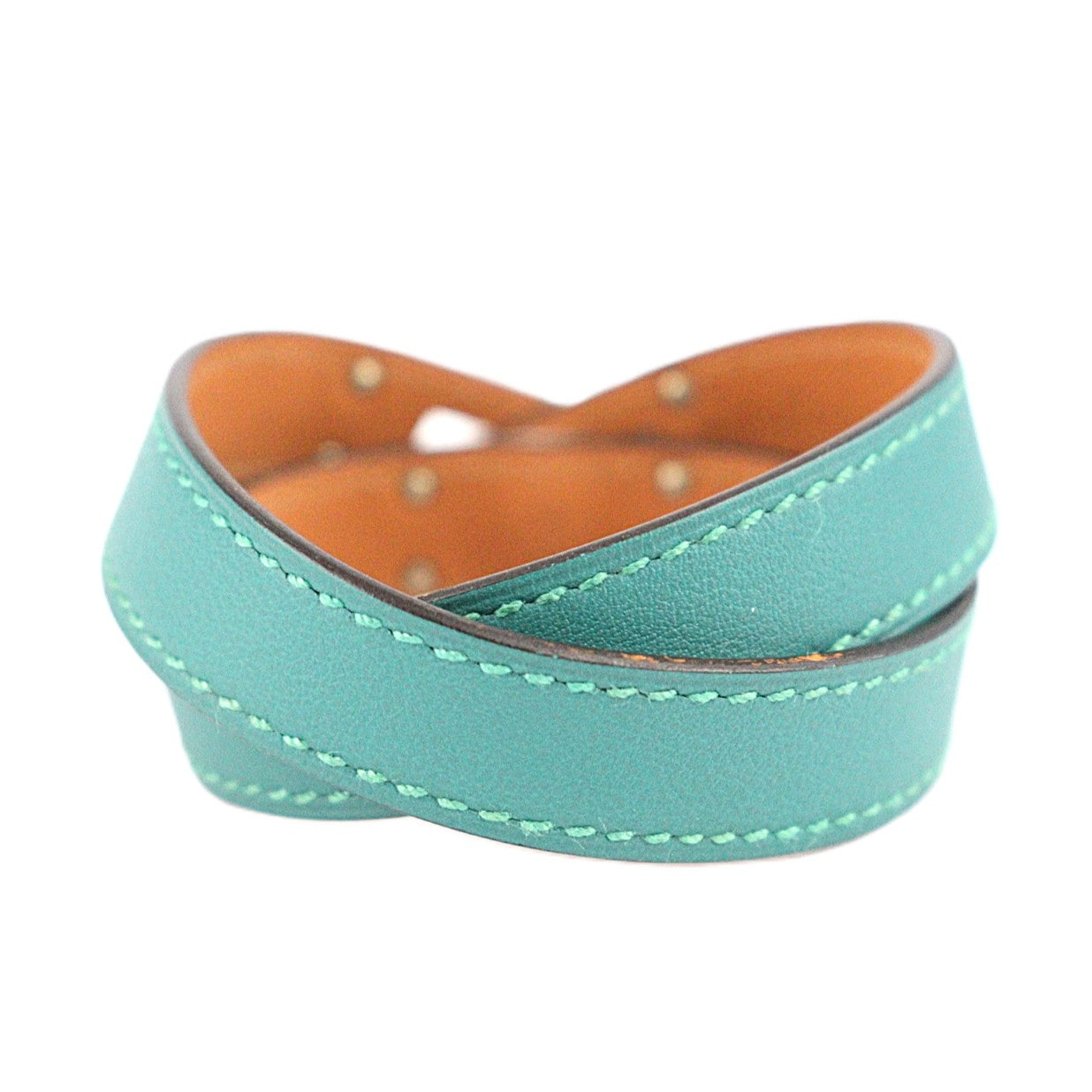HERMES 064642CK KELLY DOUBLE TOUR S BRACELET