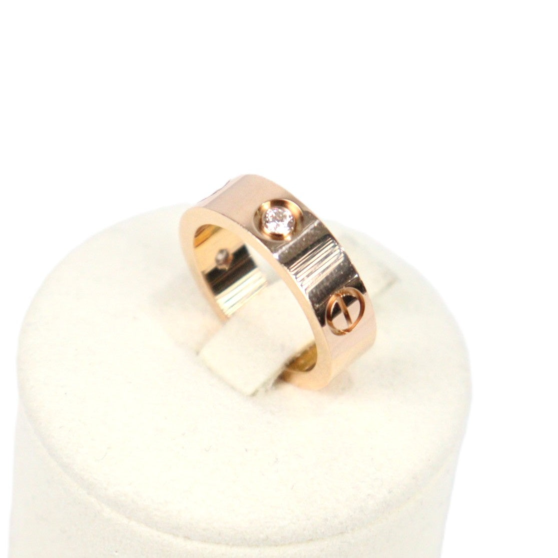 Cartier B4087549 Love Classic Model 3-Diamonds #49 Ring