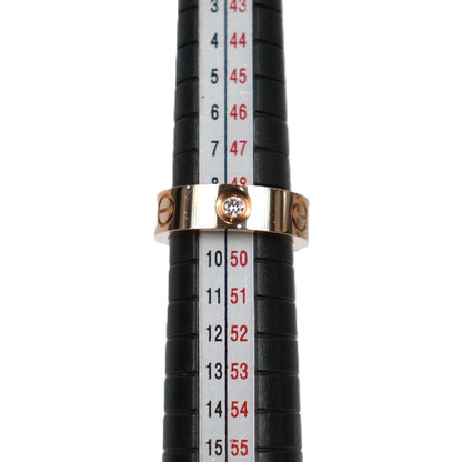 Cartier B4087549 Love Classic Model 3-Diamonds #49 Ring