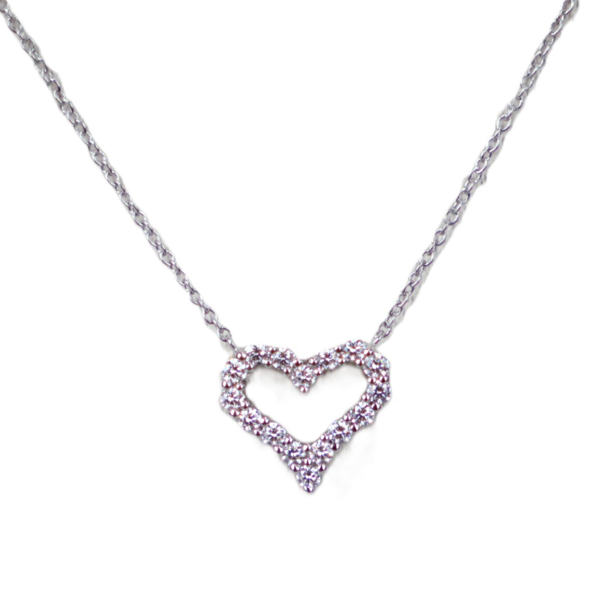TIFFANY & Co. Diamond Heart Mini Necklace