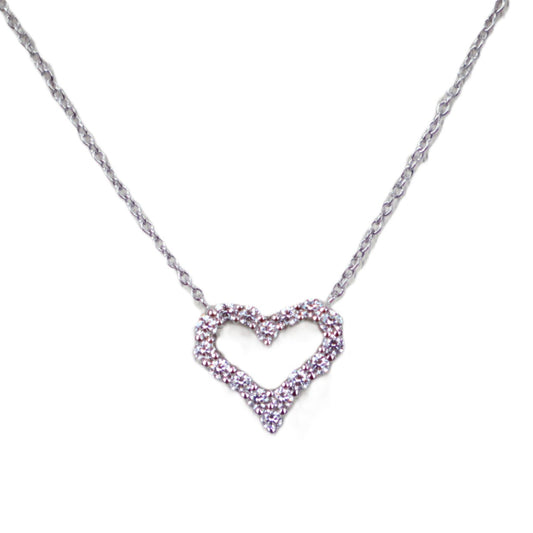 TIFFANY & Co. Diamond Heart Mini Necklace