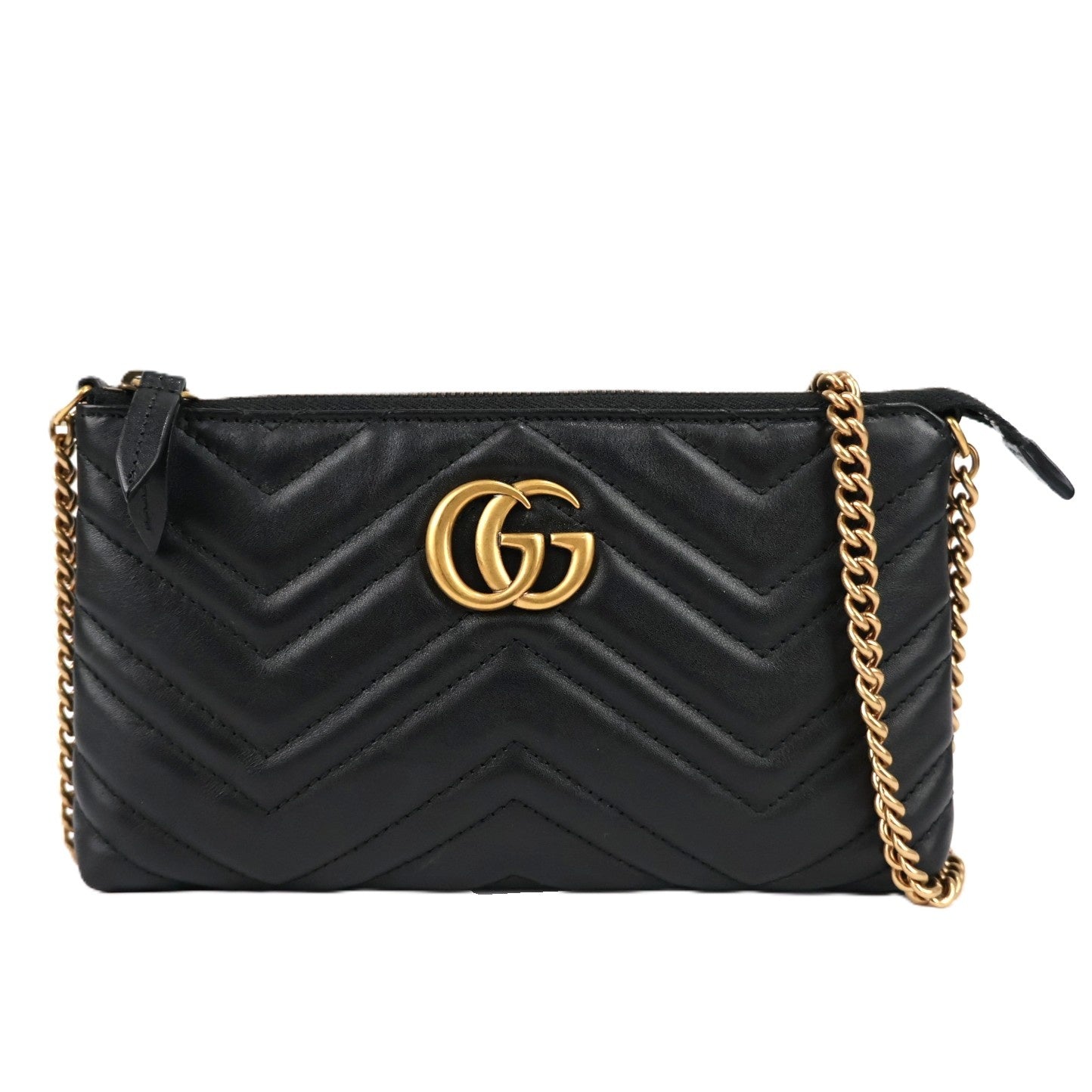 GUCCI 443447 DTD1T GG MARMONT WALLET ON CHAIN