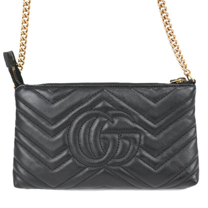 GUCCI 443447 DTD1T GG MARMONT WALLET ON CHAIN