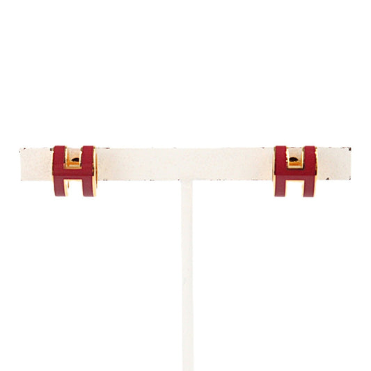 HERMES 680002F POP H MINI EARRINGS