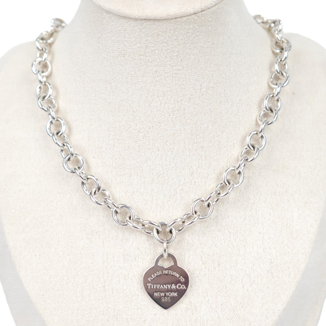 TIFFANY & Co. 60123642 Return to Tiffany Heart Tag Chain Link Necklace