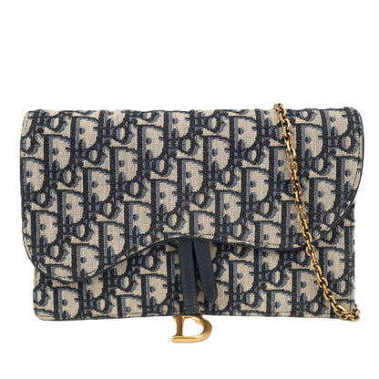 DIOR S5620CTZQ SADDLE POUCH WALLET ON CHAIN