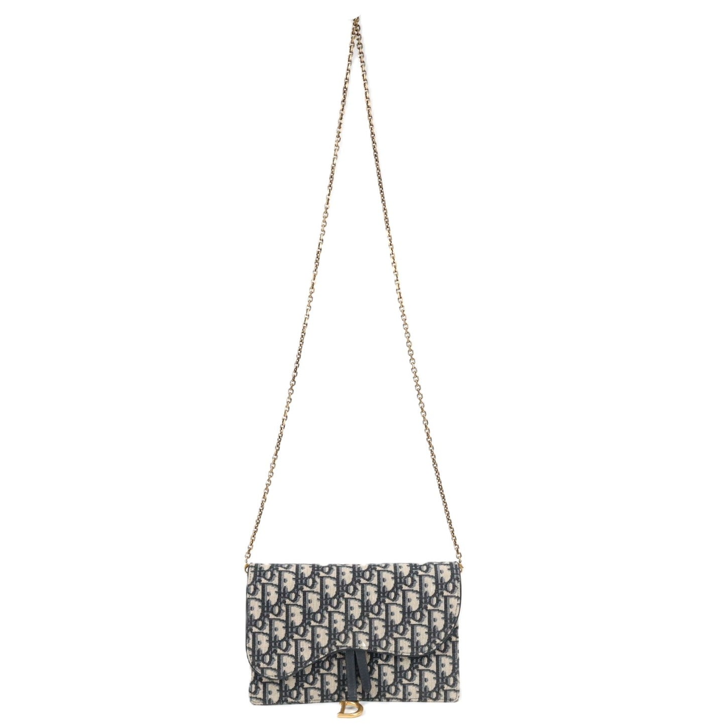 DIOR S5620CTZQ SADDLE POUCH WALLET ON CHAIN