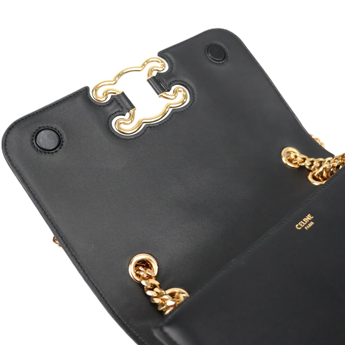 CELINE 199813EPA TRIOMPHE FRAME MEDIUM SHOULDER BAG