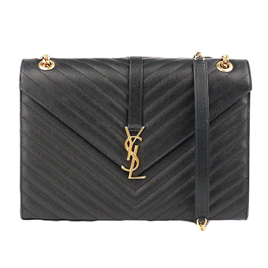 SAINT LAURENT 396910 BOW01 ENVELOPE LARGE SHOULDER BAG