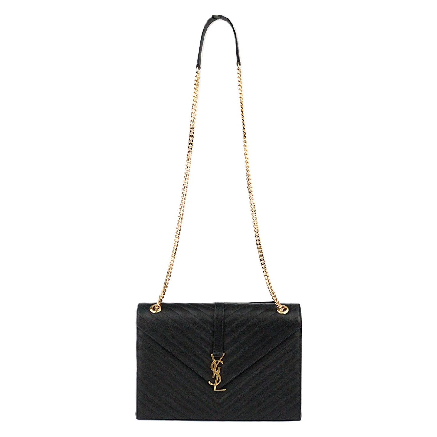 SAINT LAURENT 396910 BOW01 ENVELOPE LARGE SHOULDER BAG