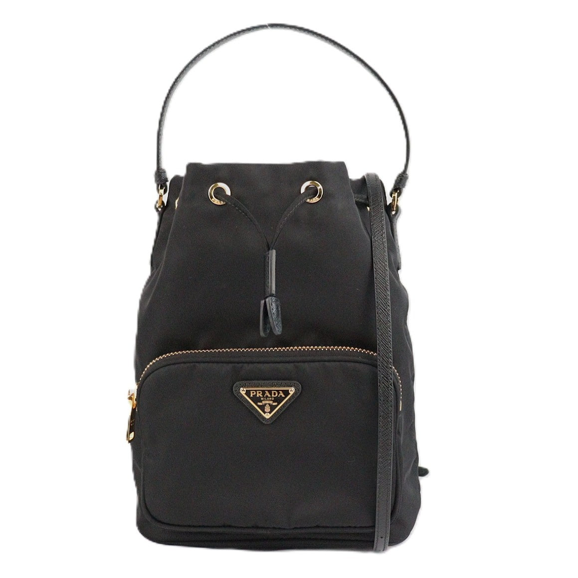 PRADA 1BH038 DUET HANDBAG