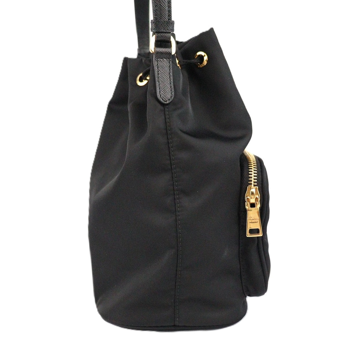 PRADA 1BH038 DUET HANDBAG