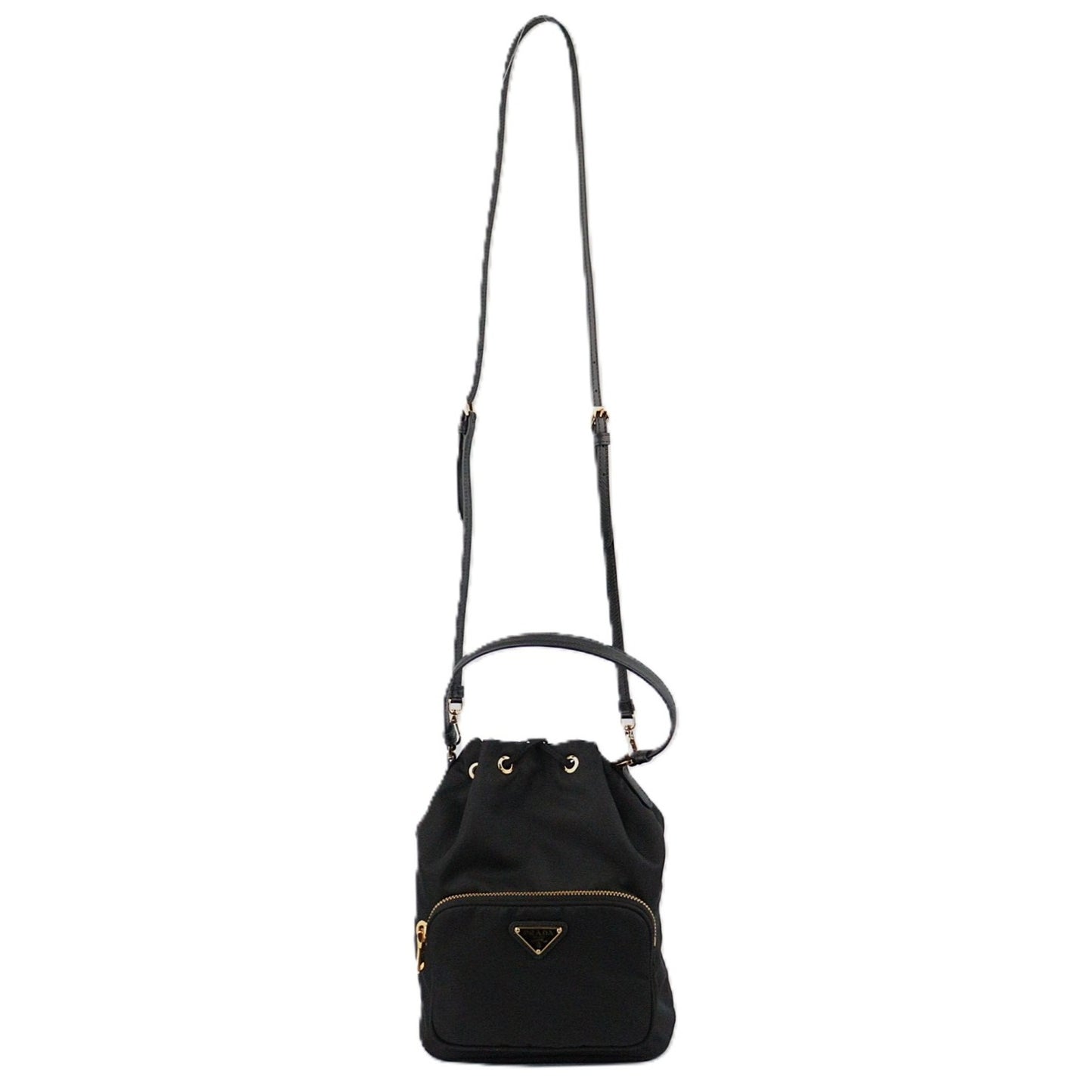 PRADA 1BH038 DUET HANDBAG