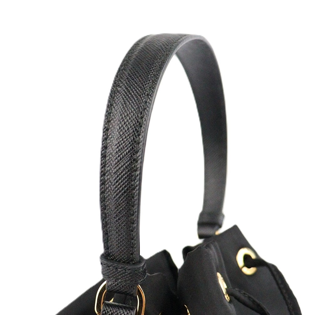 PRADA 1BH038 DUET HANDBAG