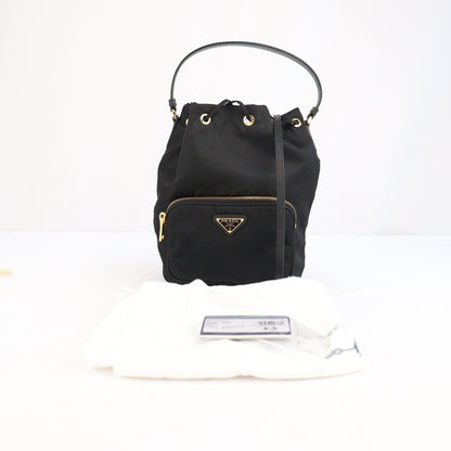 PRADA 1BH038 DUET HANDBAG