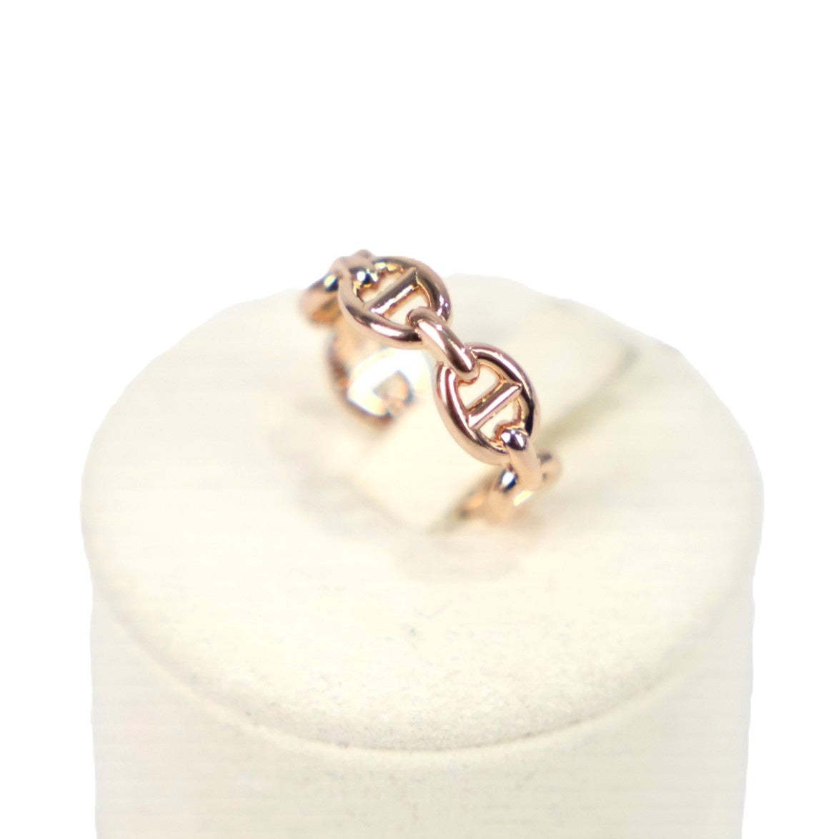 HERMES H110025B Chaine d'Ancre Enchainee Small Model #48 Ring