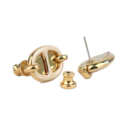 HERMES 100052FE MAILLON MINI EARRINGS