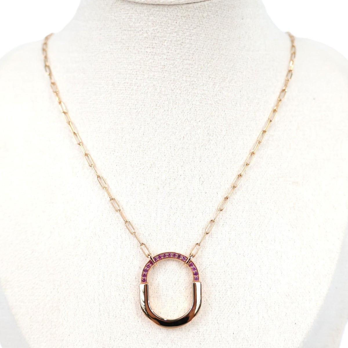 TIFFANY & Co. 73965950 Lock Medium Rose Edition Necklace
