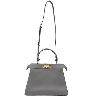 FENDI 8BN321 A6V3 PEEK A BOO I SEE U MEDIUM HANDBAG