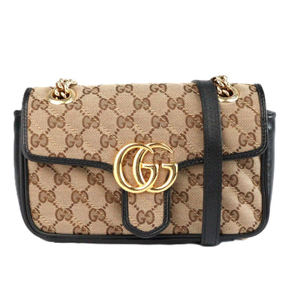 GUCCI 446744 HVKEG GG MARMONT SHOULDER BAG