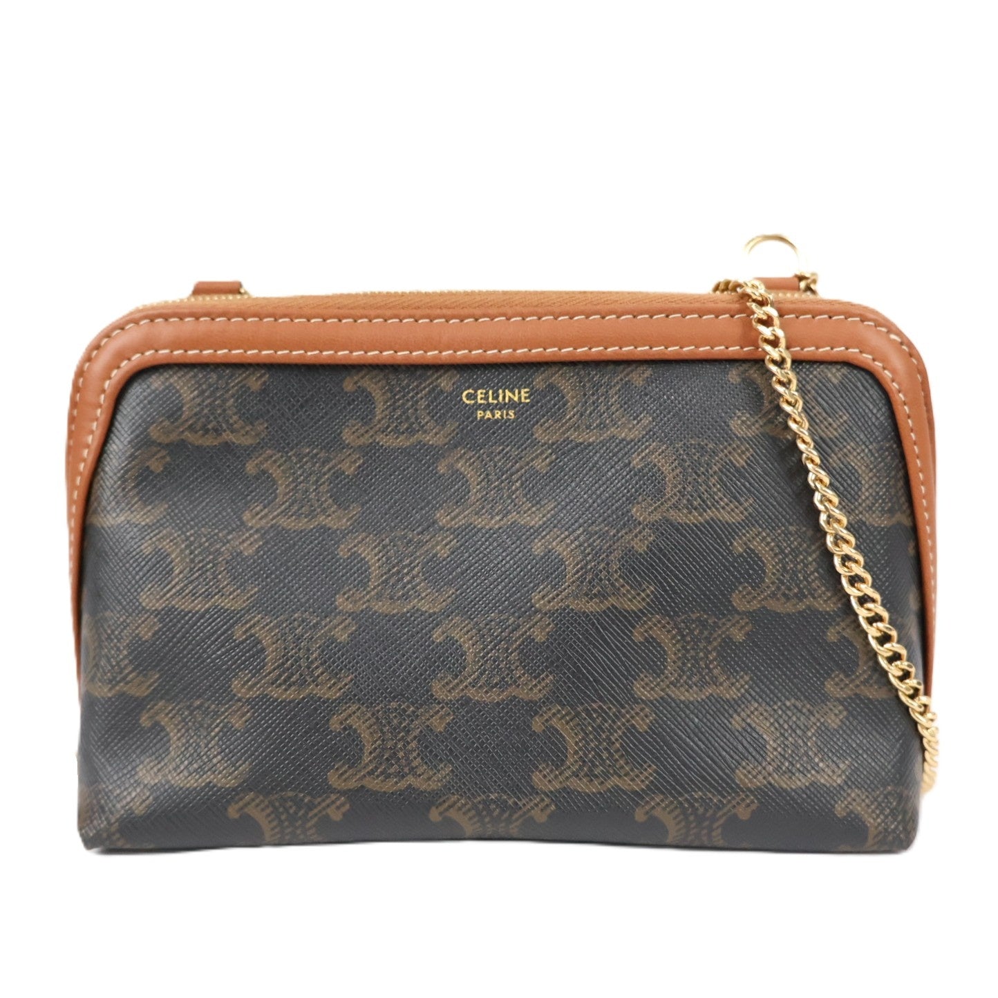 CELINE 10E382CBX CLUTCH ON CHAIN MINI BAG