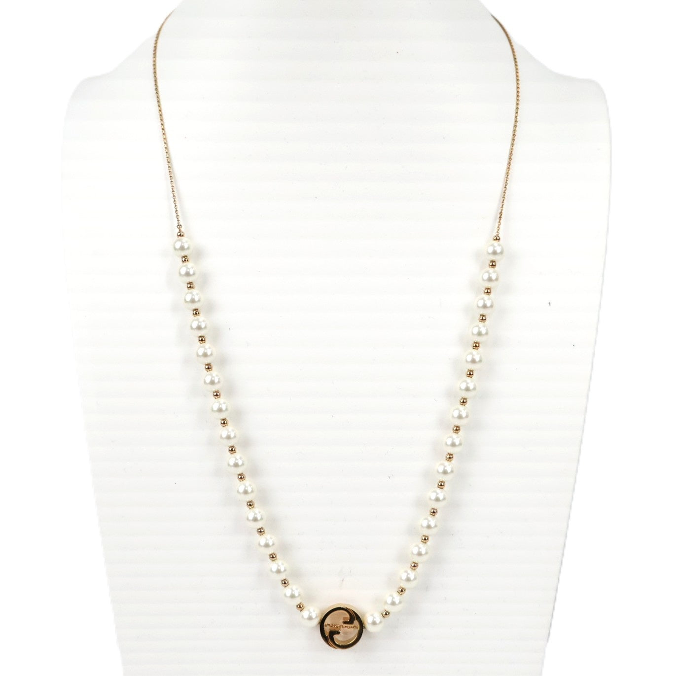 GUCCI 839031 JCF27 INTERLOCKING NECKLACE