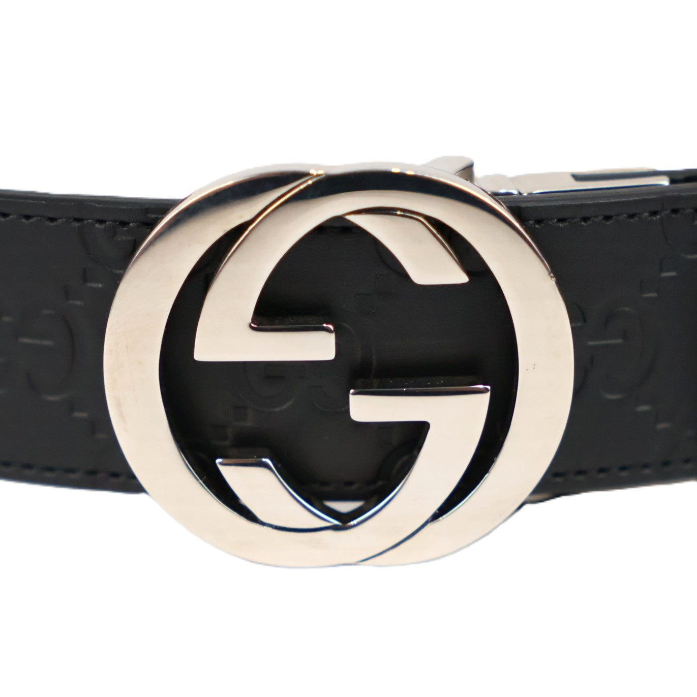 GUCCI 473030 CWCWN INTERLOCKING G 70 BELT
