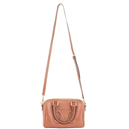 CELINE 113773DU3 BOSTON CUIR TRIOMPHE SMALL HANDBAG
