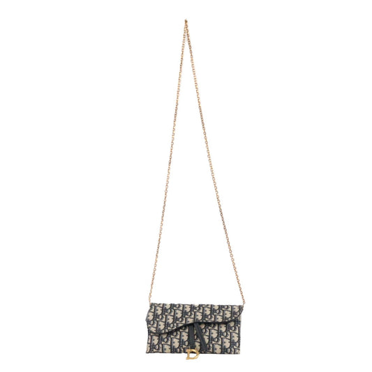 DIOR S5614CTZQ SADDLE WALLET ON CHAIN