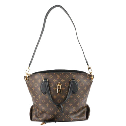 LOUIS VUITTON M44347 FLOWER ZIPPED TOTE MM TOTE BAG