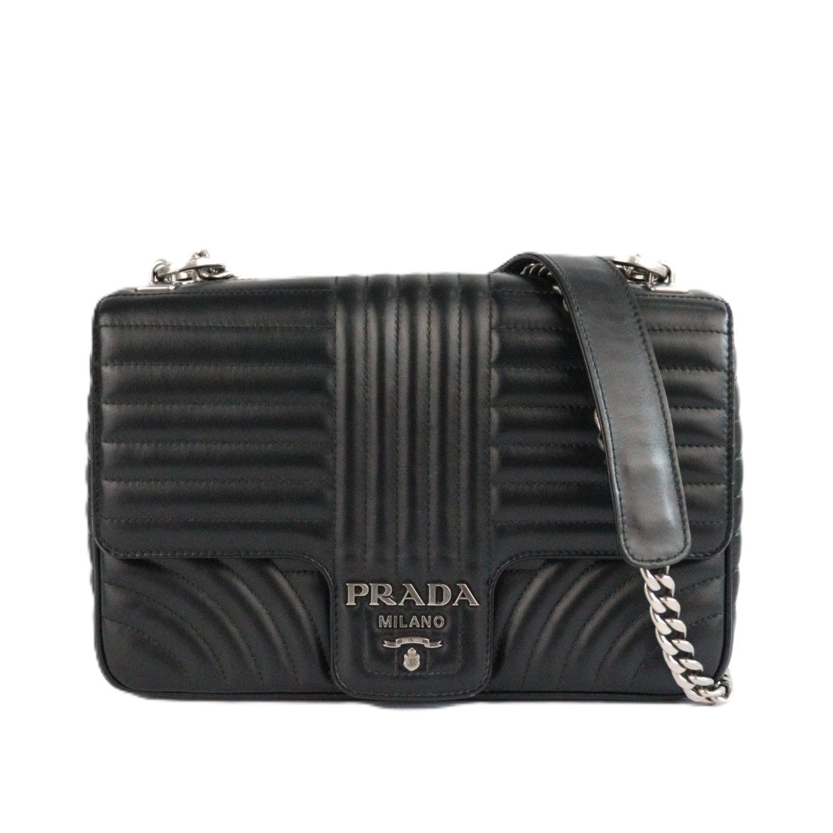 PRADA 1BD135 DIAGRAMME SHOULDER BAG
