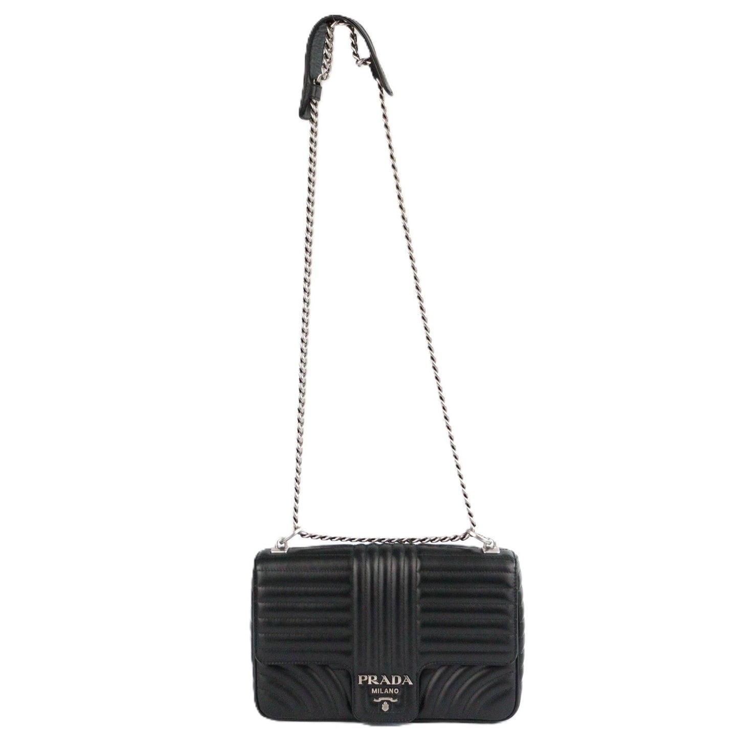 PRADA 1BD135 DIAGRAMME SHOULDER BAG