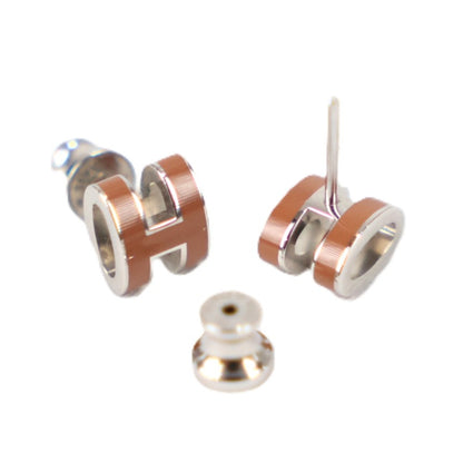HERMES 608002FP POP H MINI EARRINGS