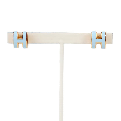 HERMES 608002F POP H MINI EARRINGS