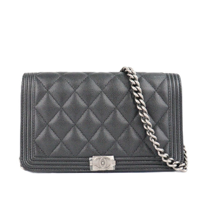 CHANEL AP1117 BOY CHANEL WALLET ON CHAIN