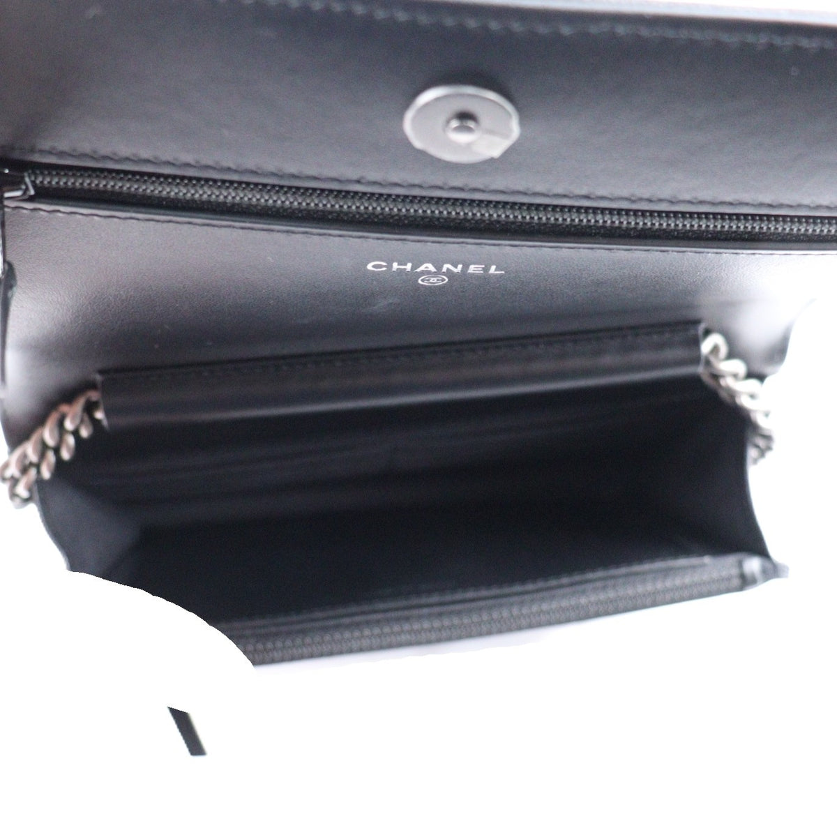 CHANEL AP1117 BOY CHANEL WALLET ON CHAIN