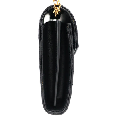 SAINT LAURENT 377828 BOW01 CASSANDRA WALLET ON CHAIN