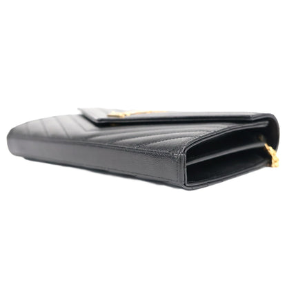 SAINT LAURENT 377828 BOW01 CASSANDRA WALLET ON CHAIN