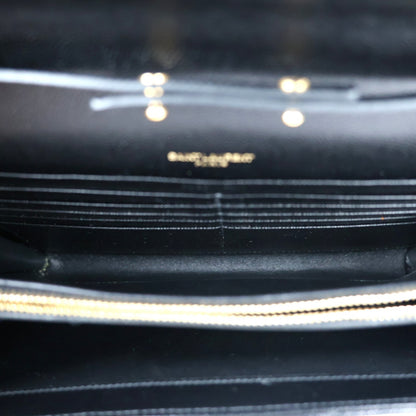 SAINT LAURENT 377828 BOW01 CASSANDRA WALLET ON CHAIN
