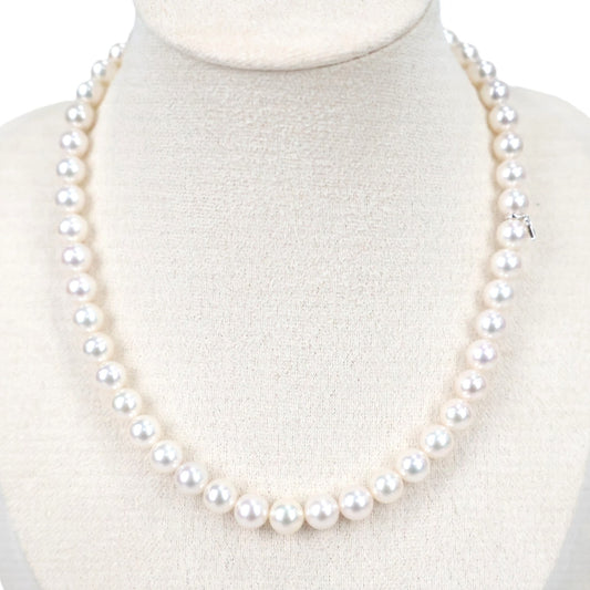 MIKIMOTO Akoya Pearl Necklace & Earrings Set