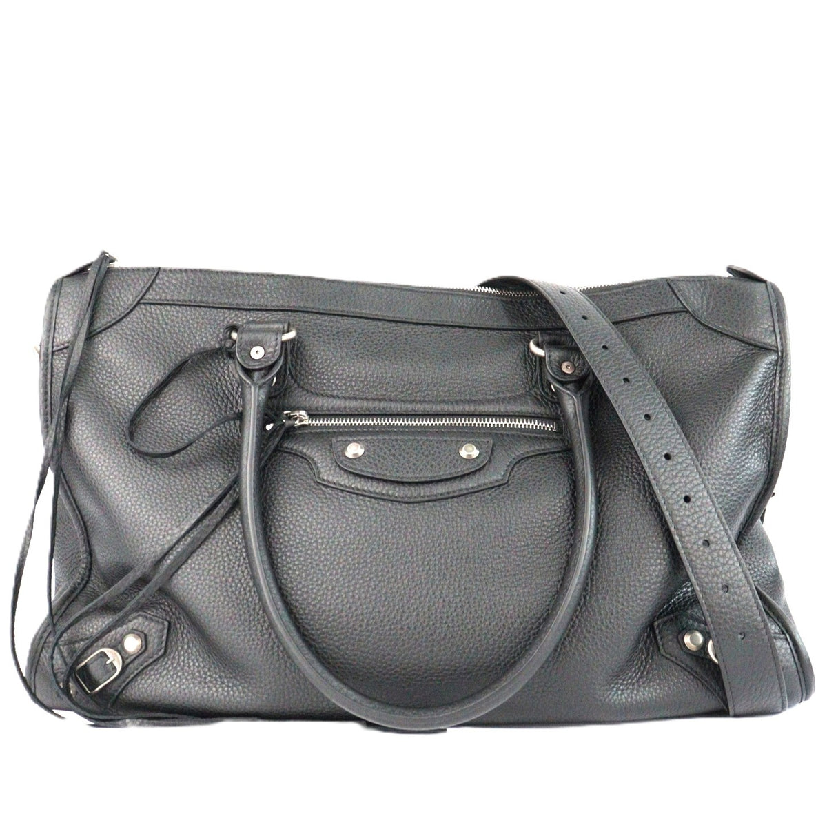 BALENCIAGA 866045 2ACFO LE CITY BUSINESS DUFFLE HANDBAG