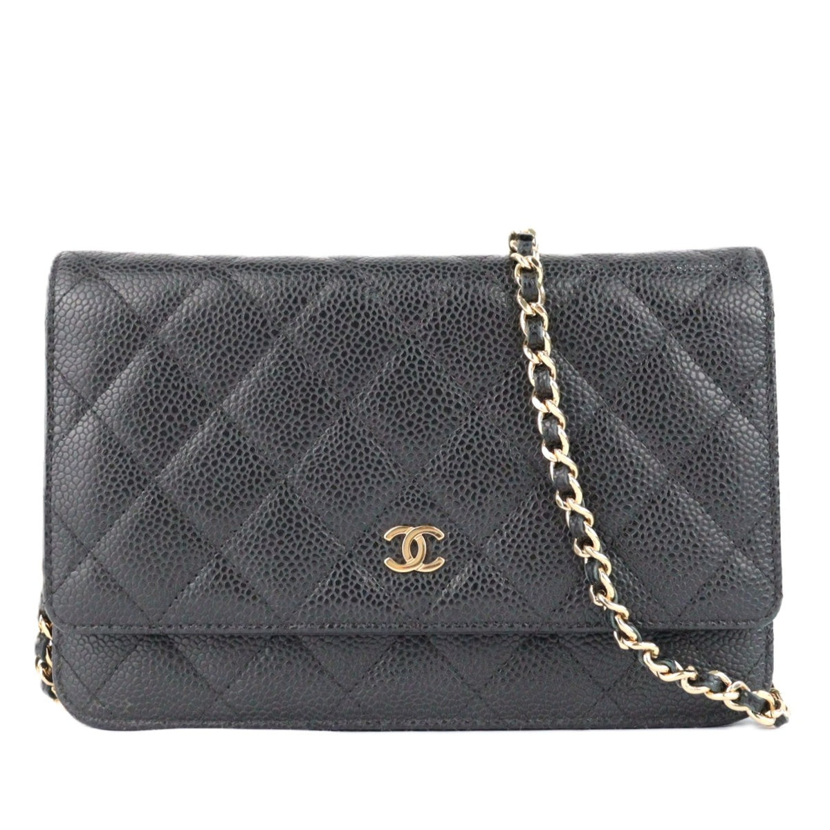 CHANEL 33814 CLASSIC FLAP WALLET ON CHAIN
