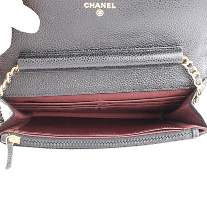 CHANEL 33814 CLASSIC FLAP WALLET ON CHAIN