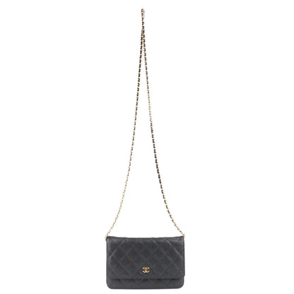 CHANEL 33814 CLASSIC FLAP WALLET ON CHAIN