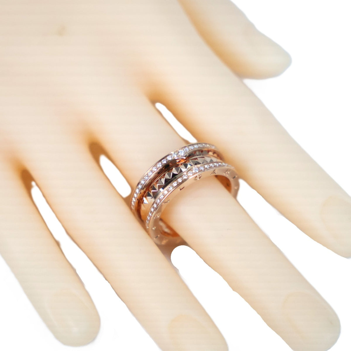 BVLGARI 360240 B.zero1 Rock 2-Bands #62 Ring